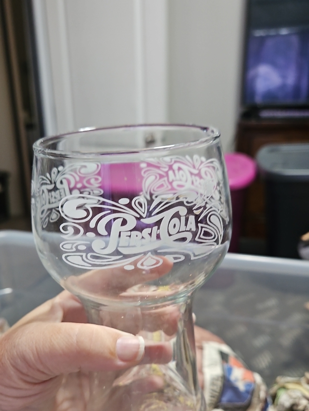 Pink Accent Decorative Glass - Home Art